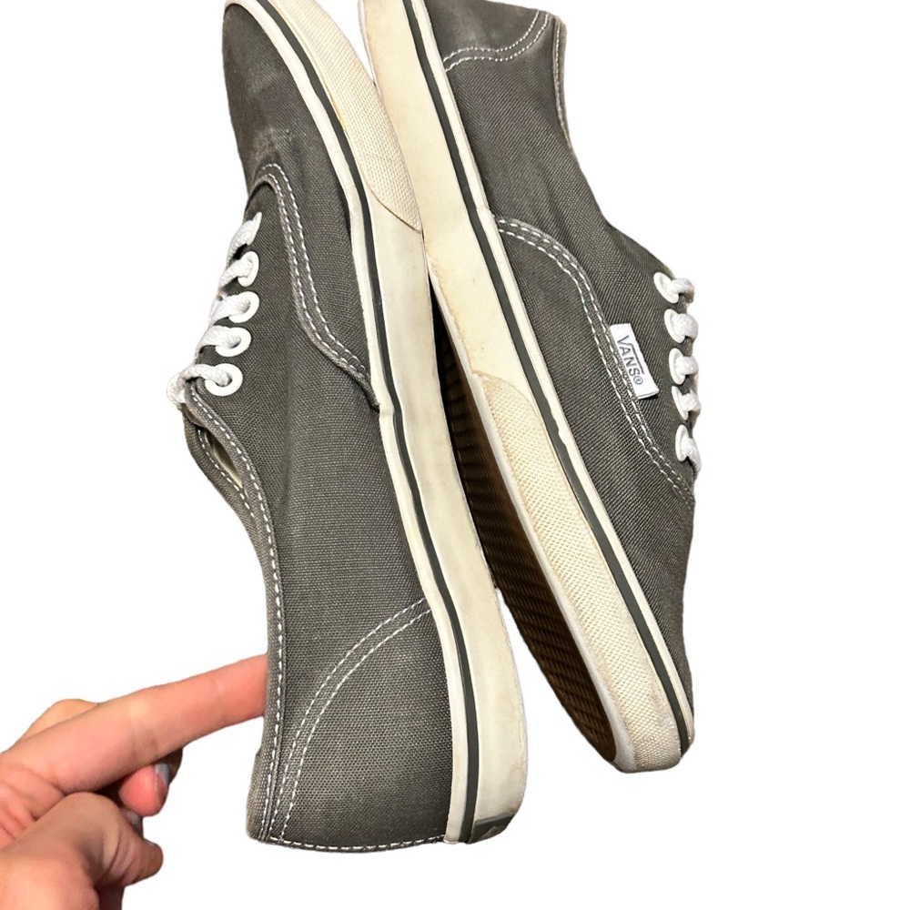 VANS Gray Unisex Lace Up Comfortable Sneaker Lifestyle Everyday Shoe-Size 7.5 - Picture 10 of 14